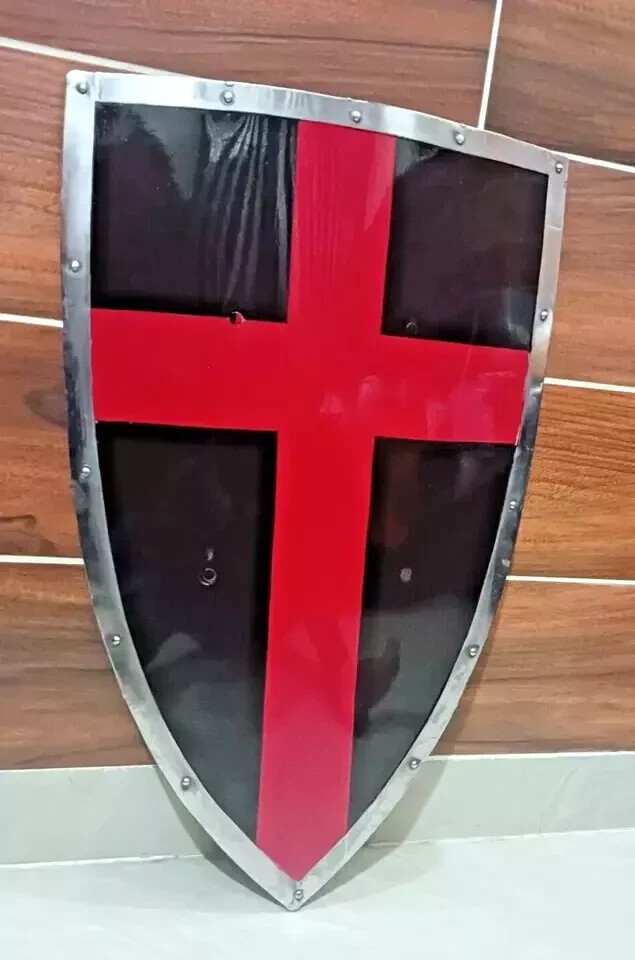 Templar Black Knight Red Cross Battle Cosplay Reproduction armor shield