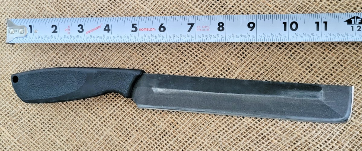 Ontario Spec Plus Alpha Fixed Machete 7.25″ Carbon Steel Blade Rubber Handle