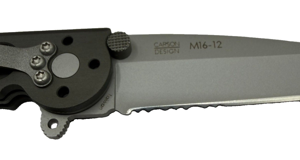 CRKT M16-12 Carson Design Tactical Folding Knife Tanto Serrated NOS w/ Box