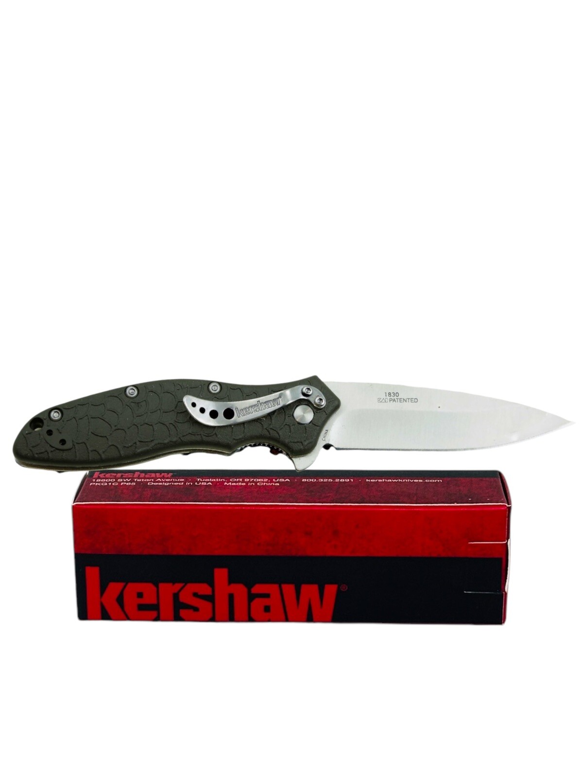 Kershaw Oso Sweet Assisted Opening Knife (3.05″ Satin) 1830 8Cr13MoV Drop Point