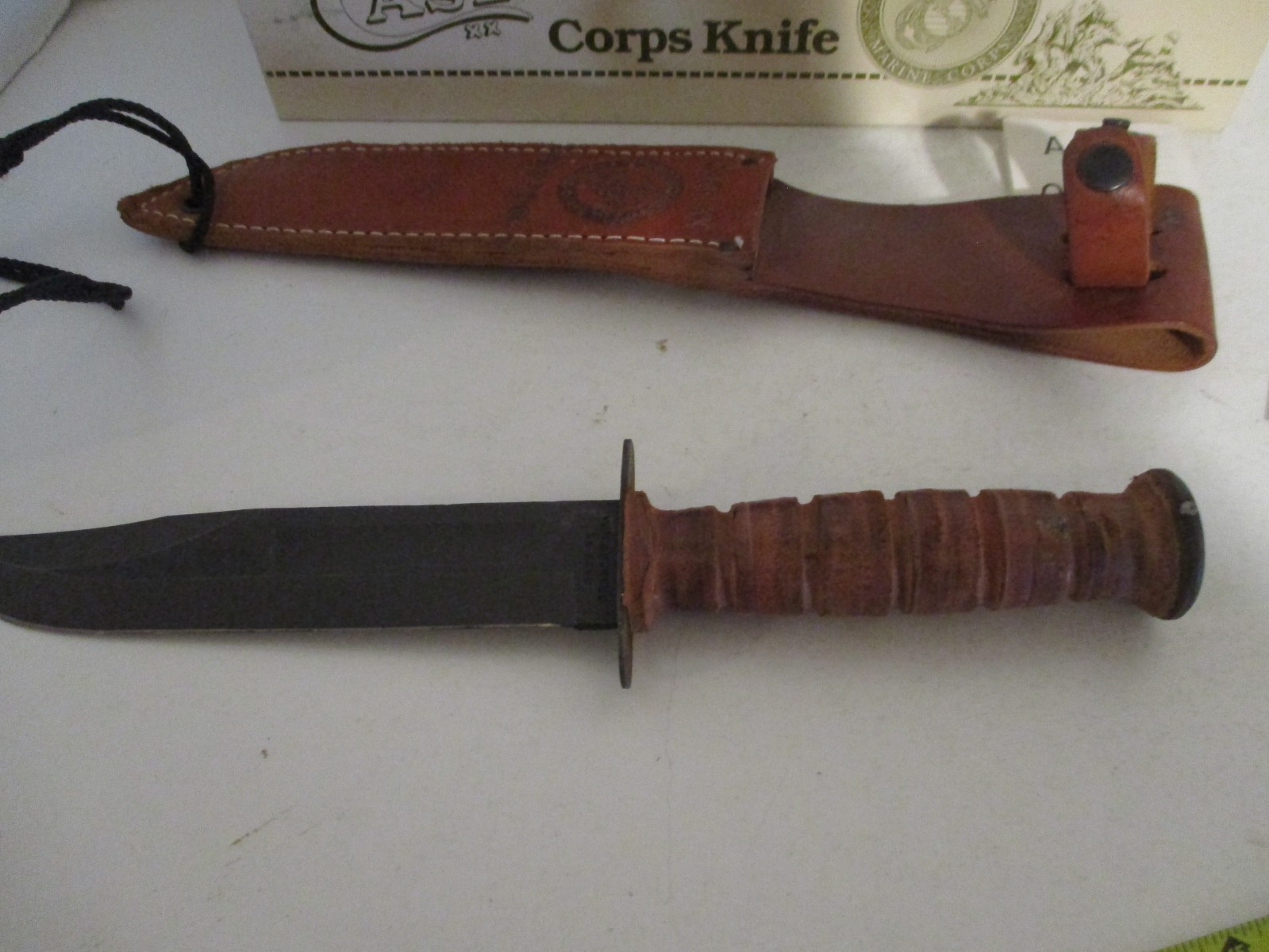 Case USMC Marine Corps Combat Knife w/Sheath in Box USA Made