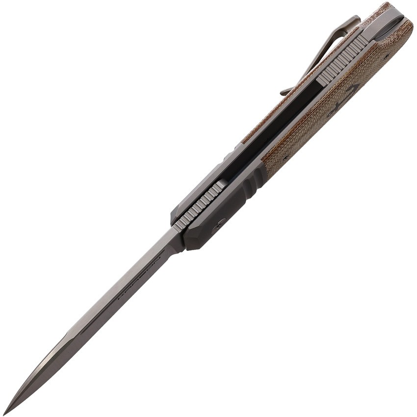KARBON Ahoy Framelock Natural Mic Folding Knife