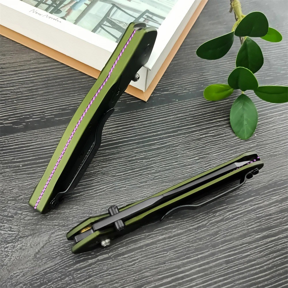9400 Folding Pocket Knife D2 Steel Blade Aluminum Handle EDC Survival Camping
