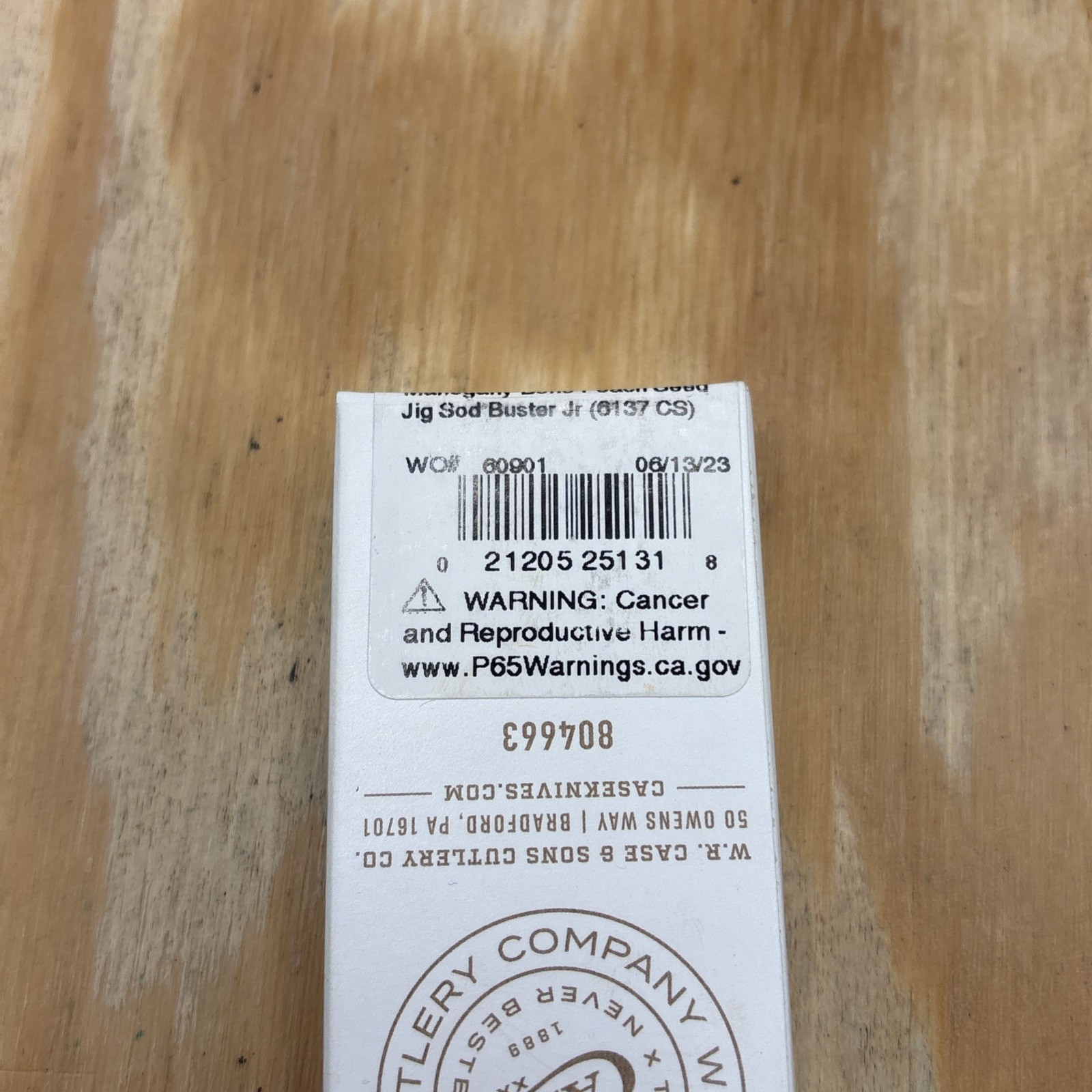 Case XX 2023 6137 Mahogany Bone Sod Buster Jr Knife New In Box