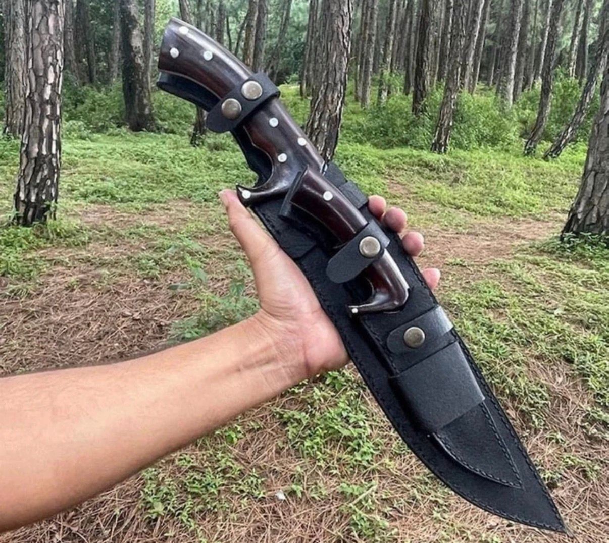 20″ Handmade Survival Machete Knife | Carbon Steel Blade | Hunting Camping Knife