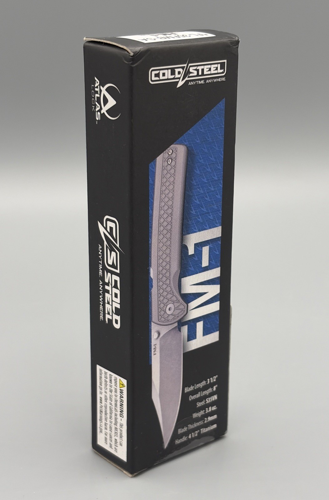 Cold Steel FM-1 Folding Knife 3.5″ S35VN Steel Blade Titanium Handle Brand New✅