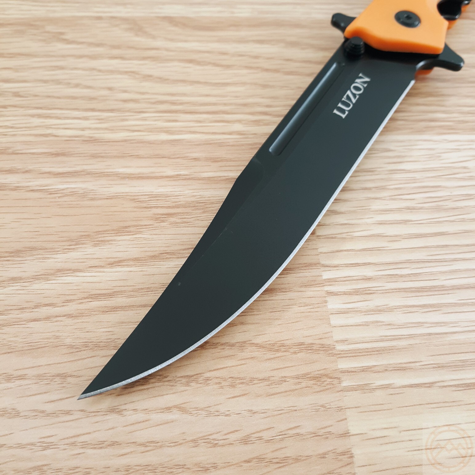 Cold Steel Large Luzon Folding Knife 6″ 8Cr13MoV Steel Blade Orange GFN Handle