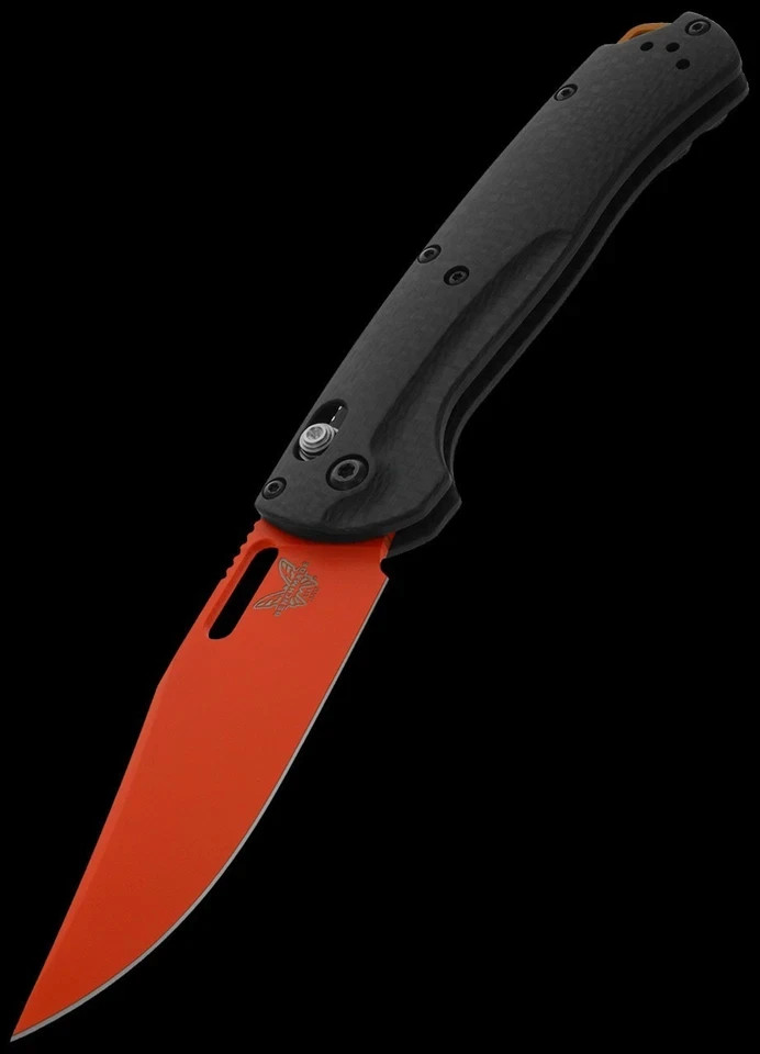 Benchmade 15535OR-1 Taggedout Hunting Knife Folding Blade Magnacut Carbon Fiber