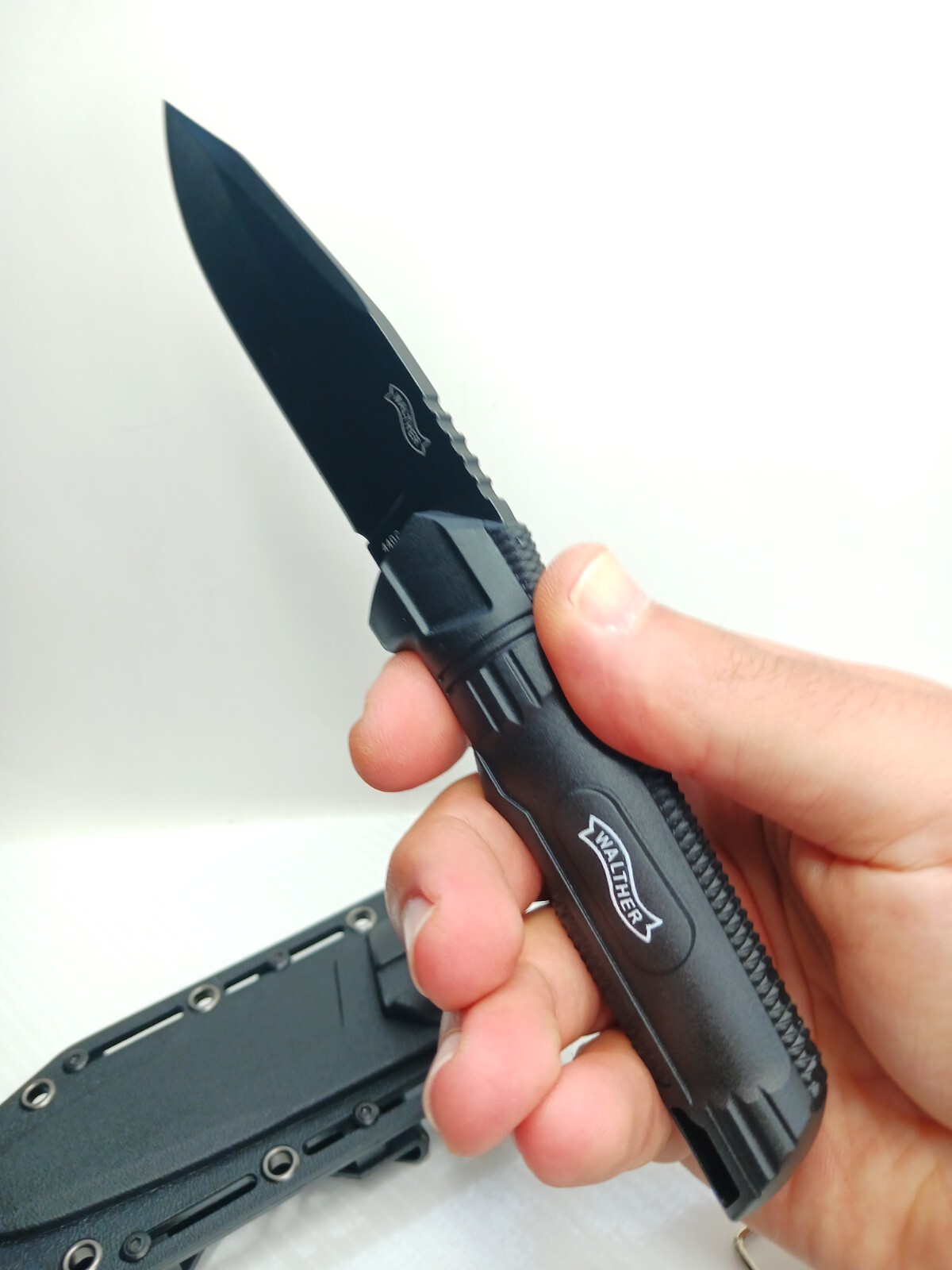 Walther BackUp Knife Vertical Horizontal Conceal Carry Mount Sheath Fixed Blade