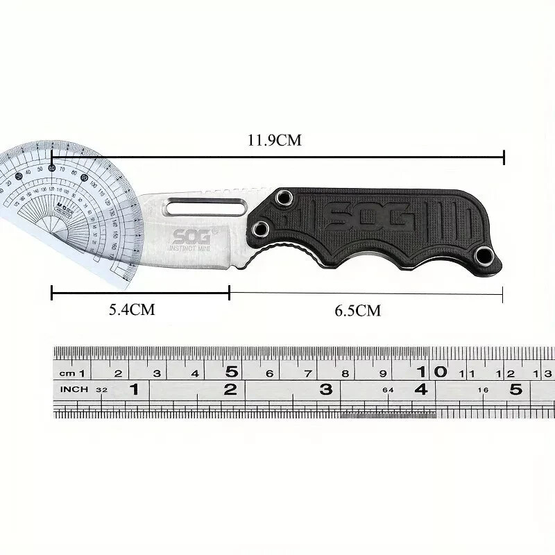 SOG Instinct Mini EDC Full Tang Fixed Blade G10 Knife & Sheath – USA SELLER