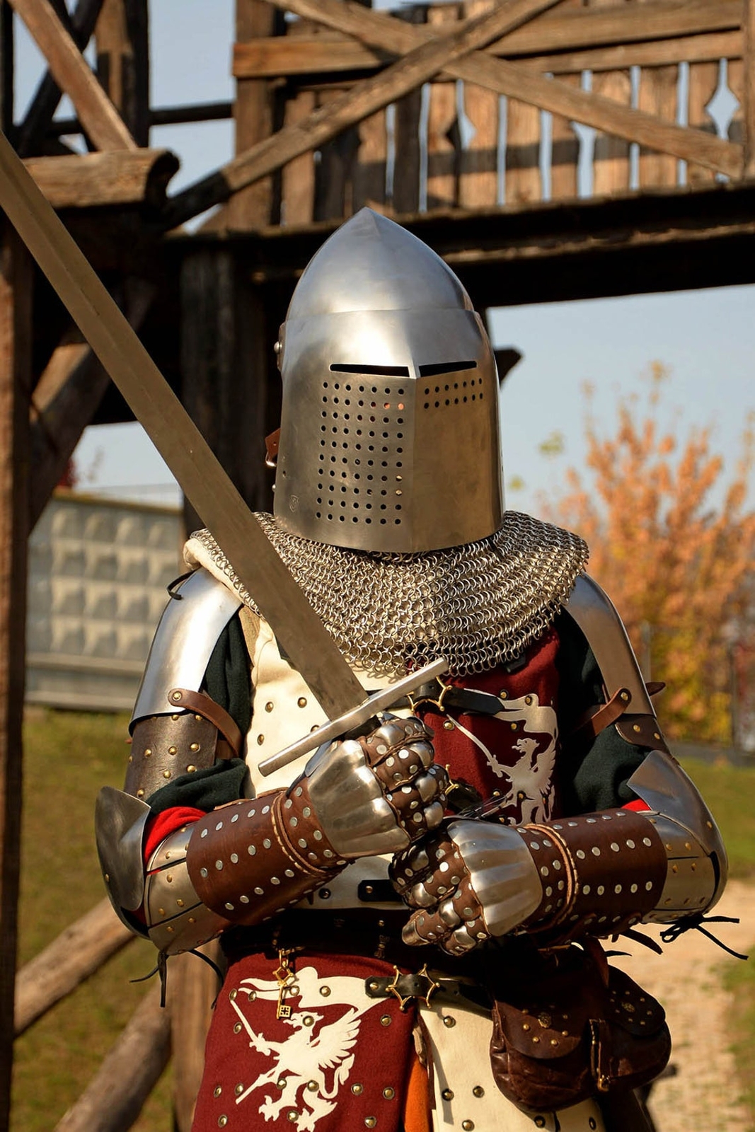 Knight Costume Bascinet Medieval French Knight Helmet Combat SCA Battle Ready