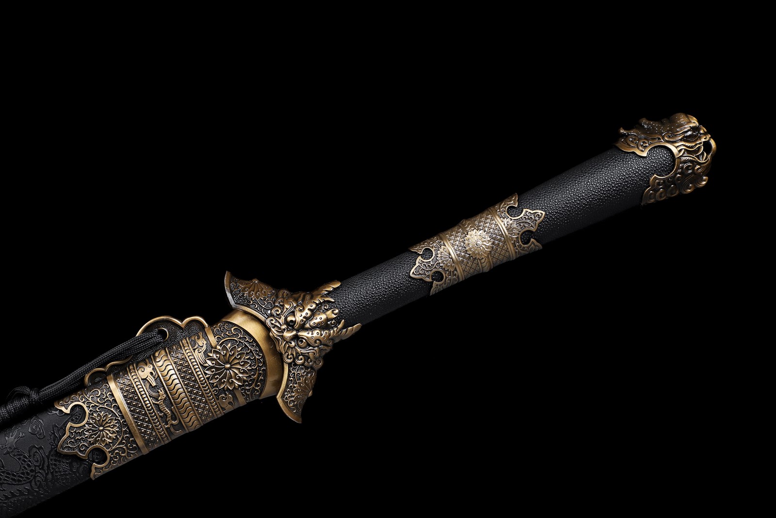 Functional Sharp Dragon Chinese KungFu Sword Tang Dao Broadsword Manganese Steel