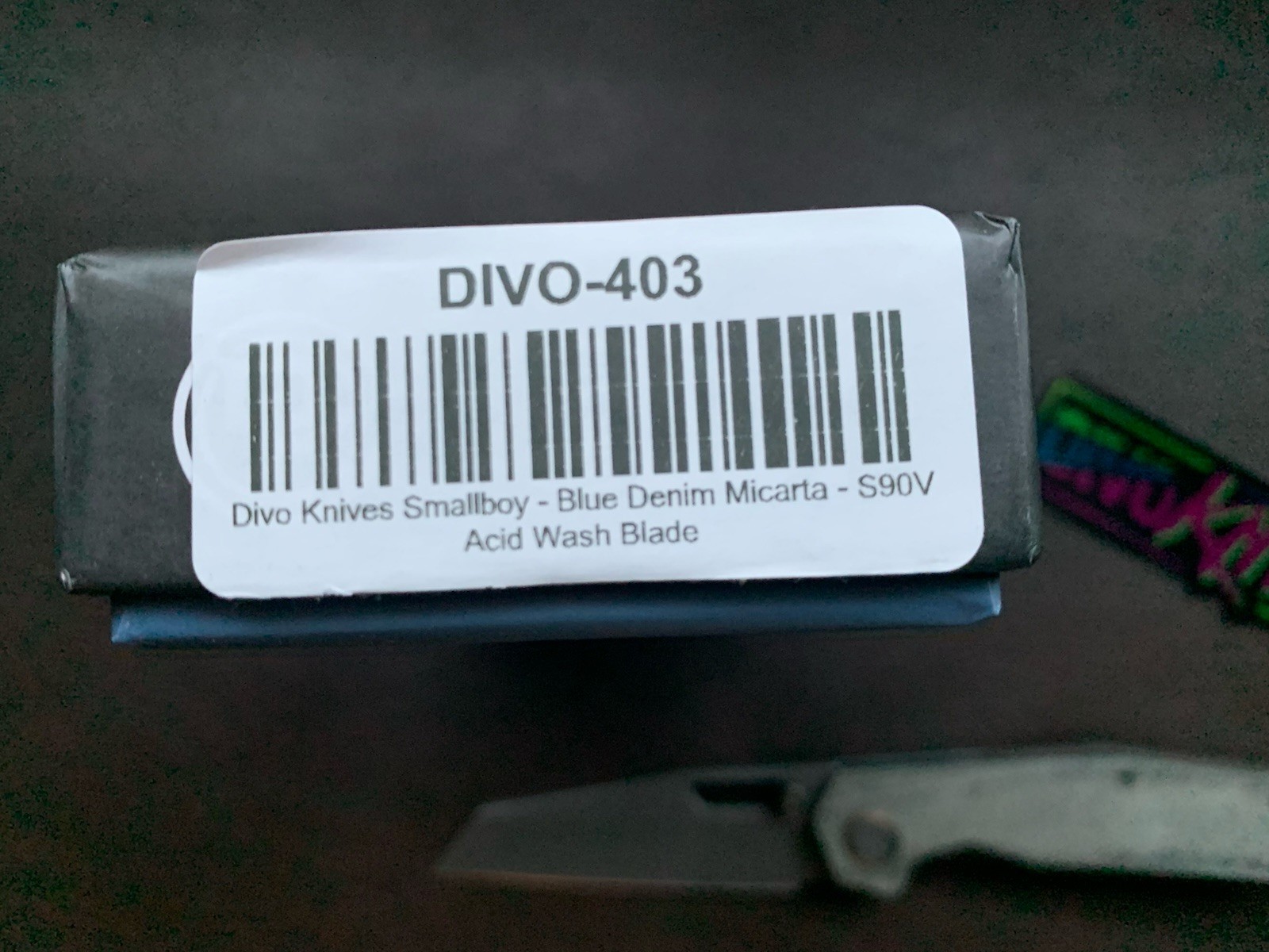 Divo Knives Smallboy Small Boy Knife DLT Excl. Blue Denim Micarta S90V