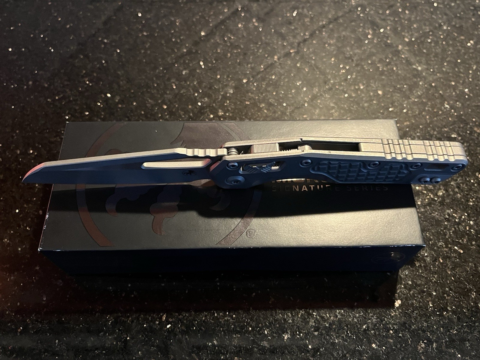 Microtech Marfione Select MSI RAM Lok Frag Titanium Handles