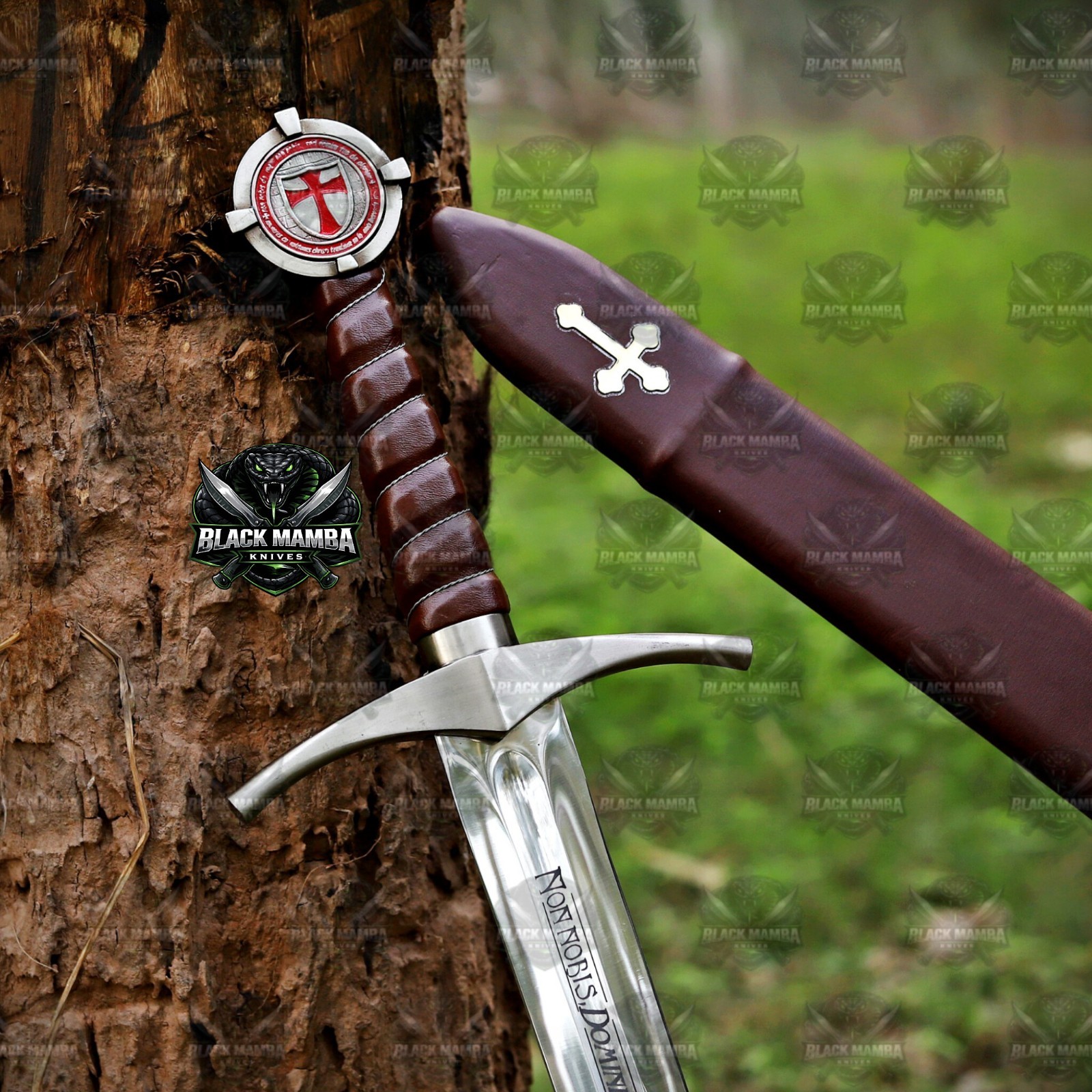 Handmade Templar Knight Sword | Holy Crusader Sword | Medieval Accolade Replica