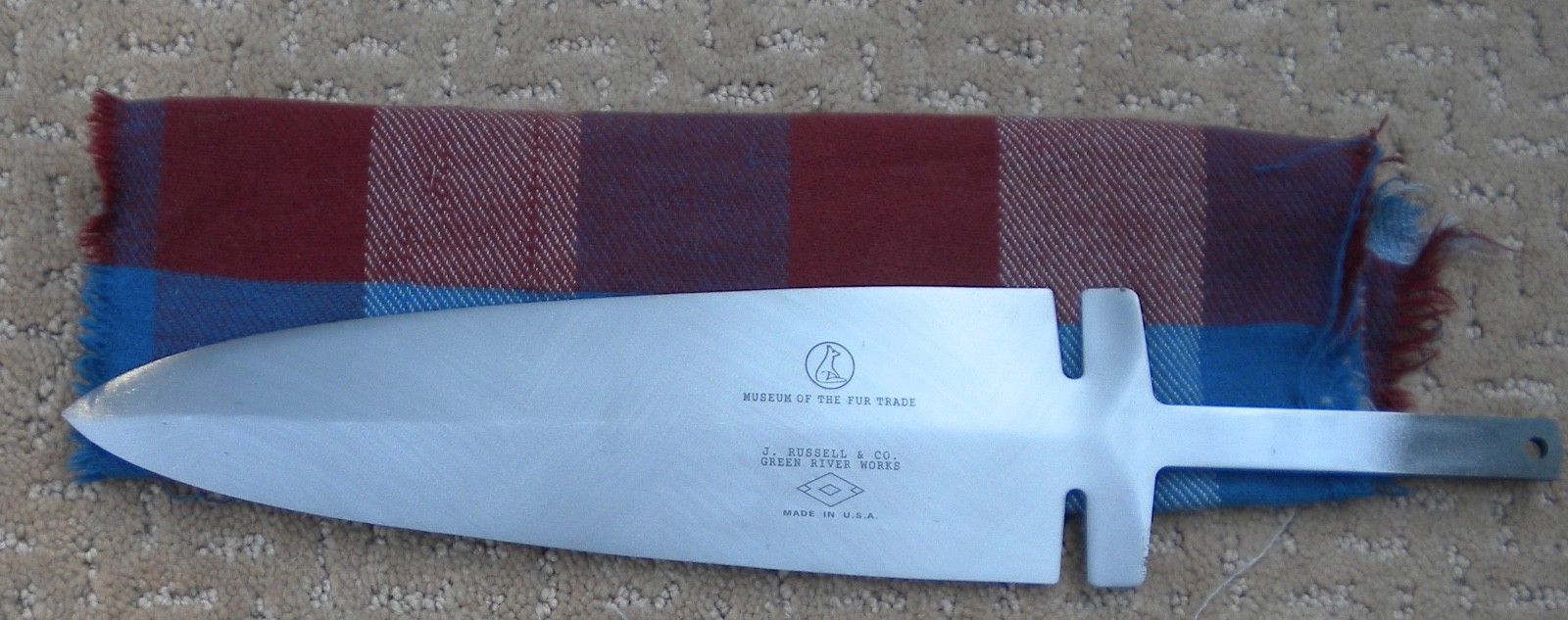 Museum of the Fur Trade/J. Russell & Co. 9″ Dag Blade USA New