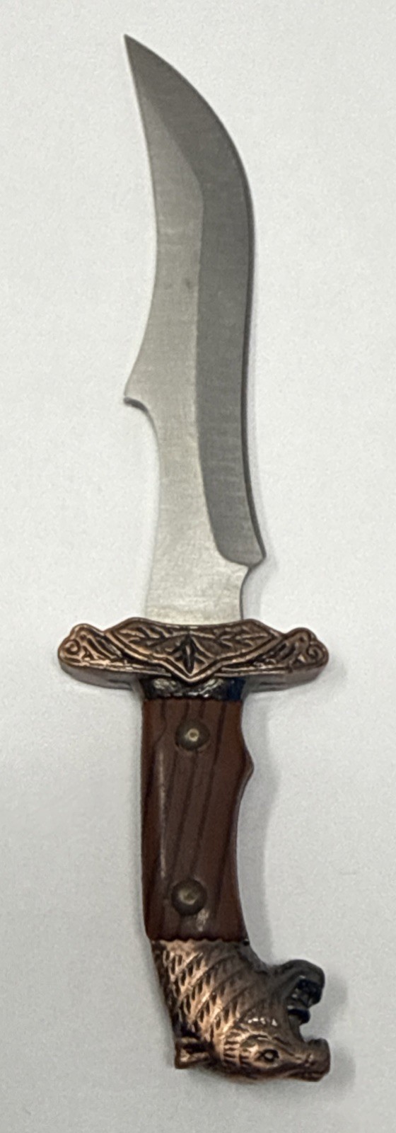5.5″ Fixed Blade Knife Clip Point Ornate Guard