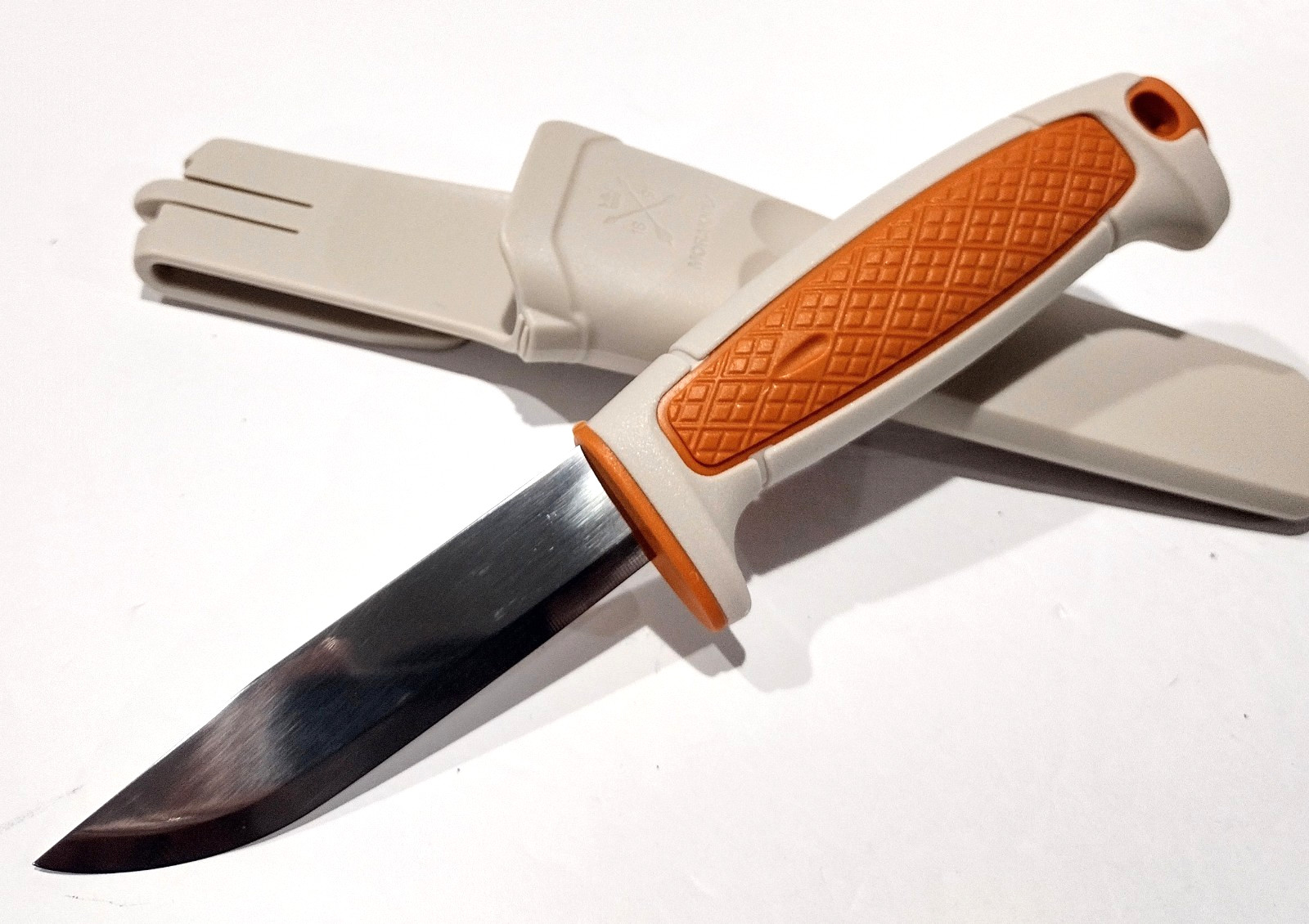 MORA SWEDEN MORAKNIV ORANGE/BEIGE RISBERG (C) GERMAN CARBON STEEL UTILITY KNIFE