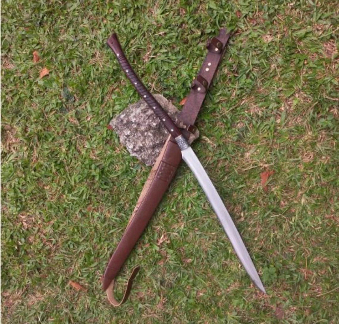 Custom Handmade Carbon Steel Blade Tactical Viking Sword | Hunting Sword Camping