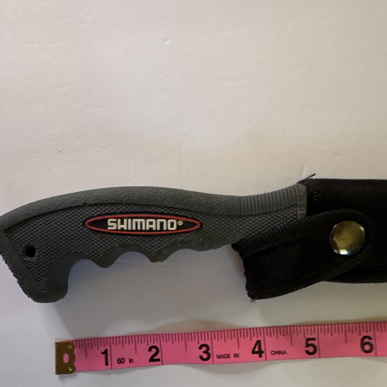 Shimano Fixed Blade Fishing Knife, Stainless Drop Point Plain Edge, Sheath