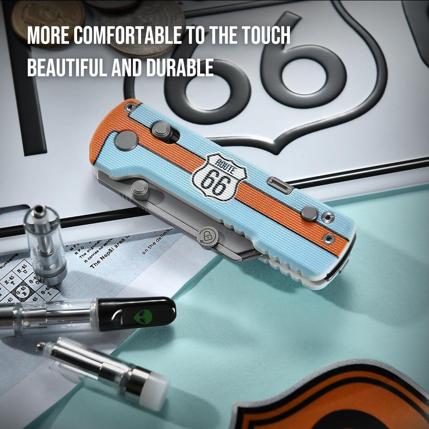 Oknife Otacle U1 Pro Rail Lock Pocketknife Quick-Change Carbon Steel Blade G10