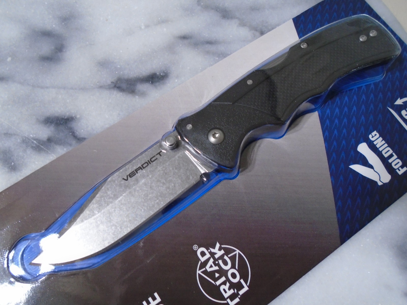 Cold Steel Verdict Clip Point Pocket Knife TRI-AD Lock 4116 Steel Folder C3CPSSZ