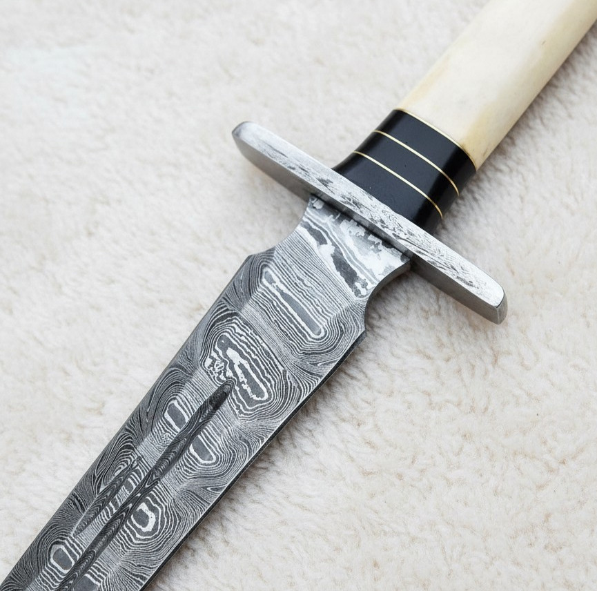 Hand Forged Damascus Steel Battle Ready Viking Sword With Sheath, Medieval Style