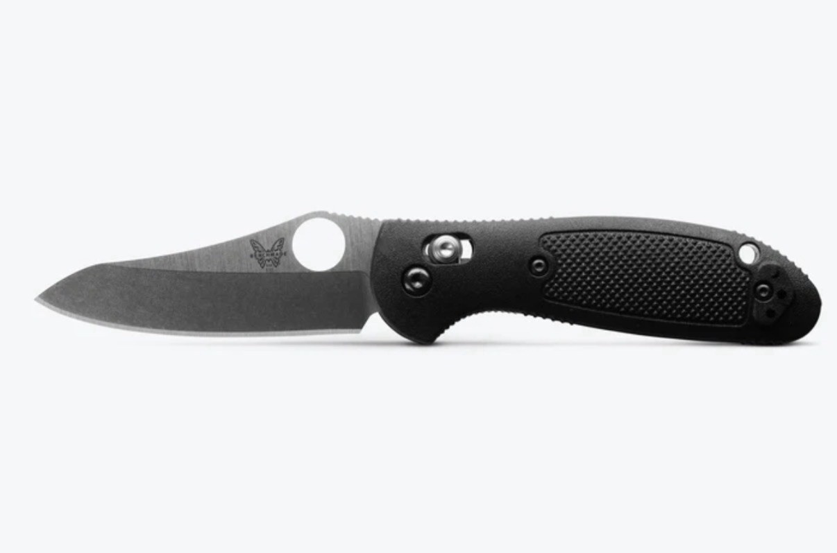Benchmade 555-S30V Mini Griptilian Black Grivory Sheepsfoot Pocketknife w/Box