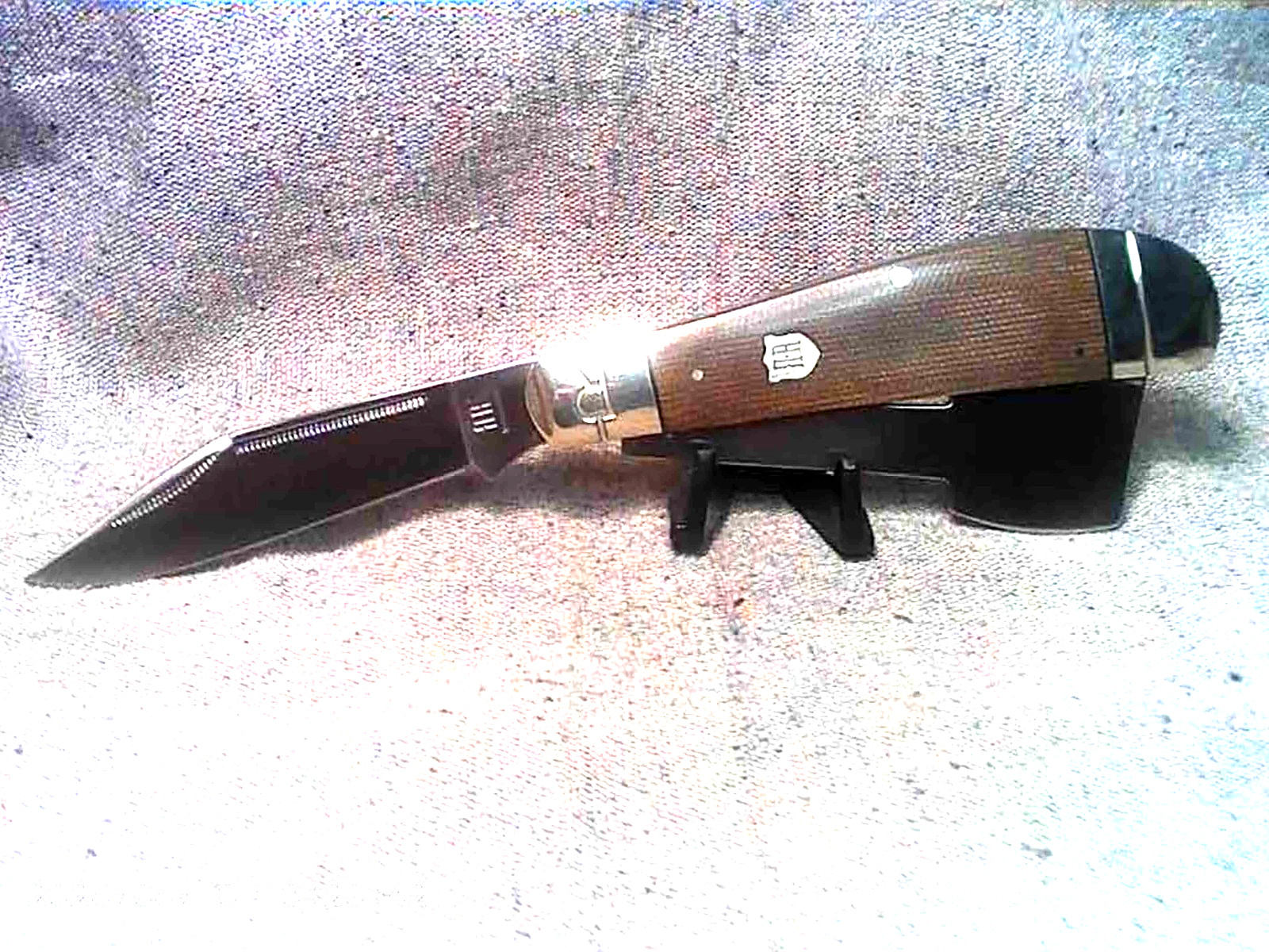 Rough Ryder Pocket Chopper Folding Knife Hatchet Brown Tater Skin Micarta RR2339