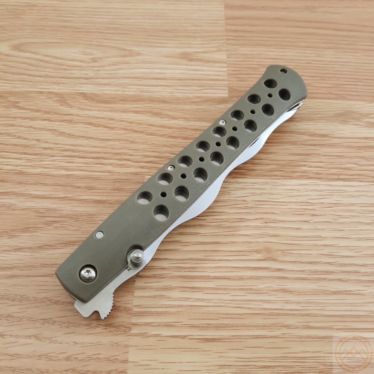 Cold Steel Ti-Lite Liner Folding Knife 6″ AUS-10A Steel Blade Green Zy-Ex Handle