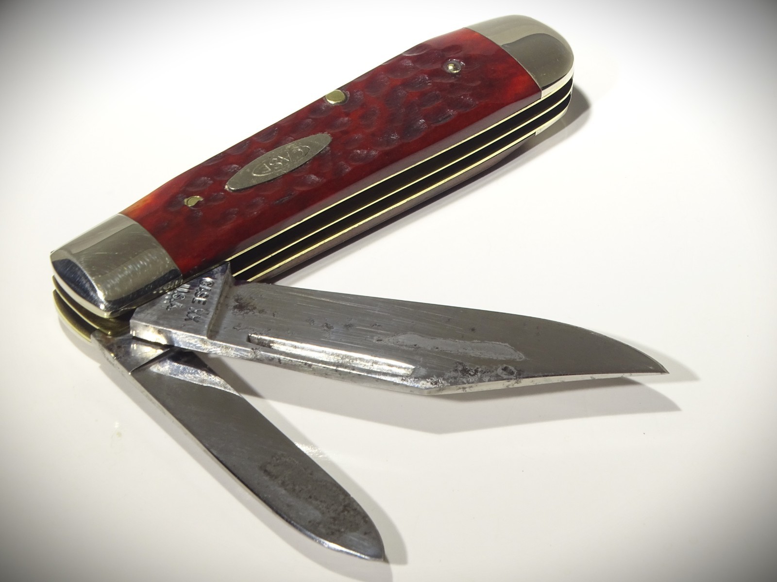 💥1974 Case XX 6231 1/2 ~ Tear Drop Jack ~ Beautiful Red Bone ~ Never Sharpened~