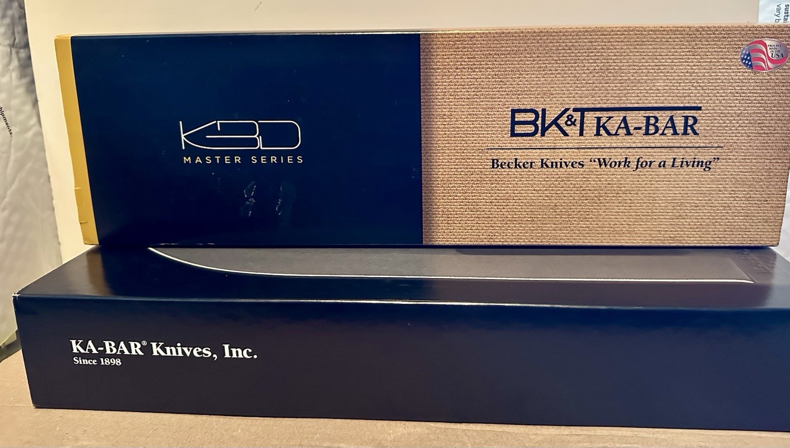 KA-BAR BK5 Magnum Camp Knife; Blade 8”; 1095 Cross-Van Steel Good Condition
