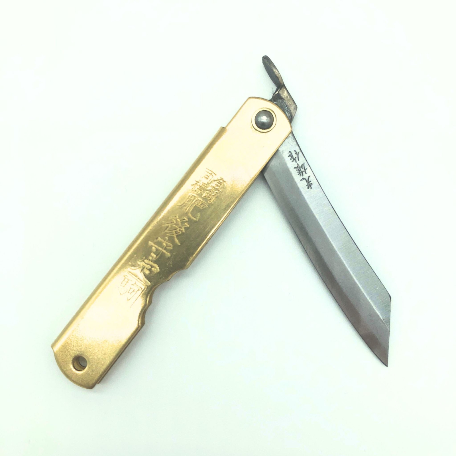 Japanese Higonokami Folding Knife, Blue Paper Steel 100mm – Free Shipping