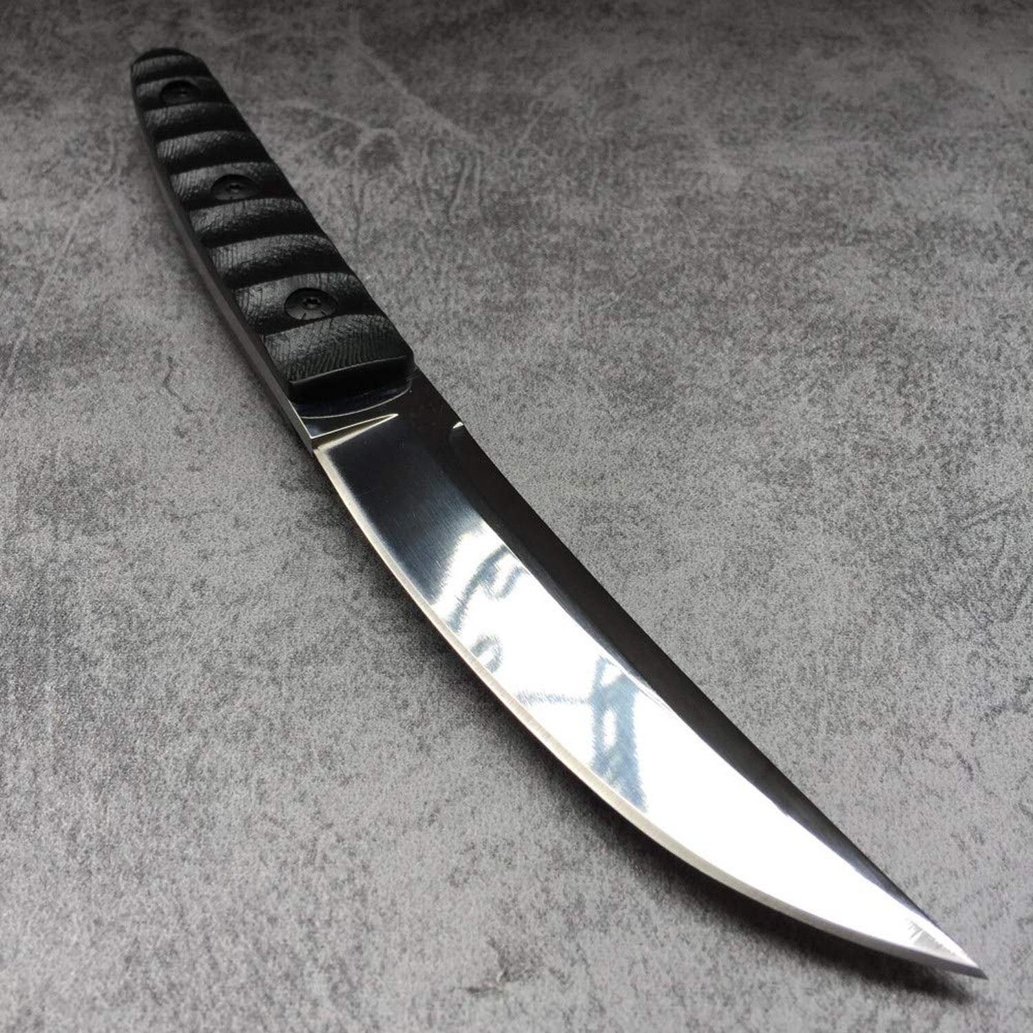 9.6-inch Tanto Fixed Blade Knife, Tactical 9Cr18Mov Steel Katana Blade, G10 H…
