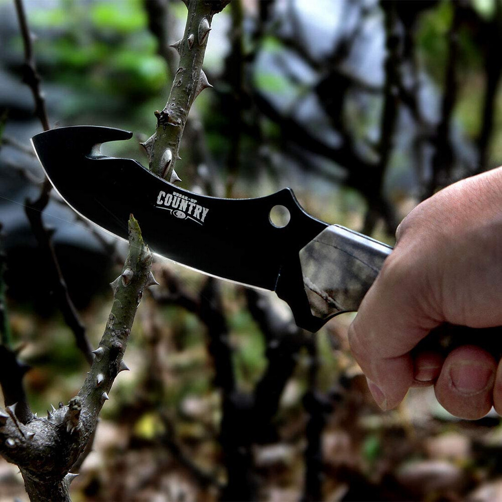 MOSSY OAK 2 Piece Fixed Blade Hunting Knife Set Full Tang Handle Sheath Included