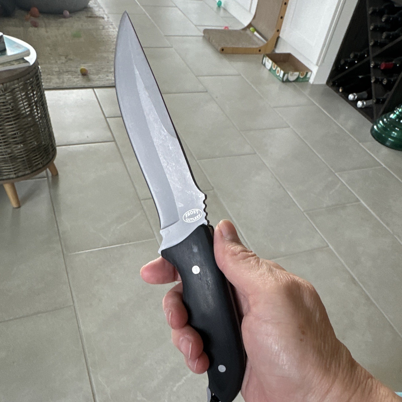 Frost Cutlery Big Game Miser Hunting Knife 4.1-5in SS Clip Point w/Sheath