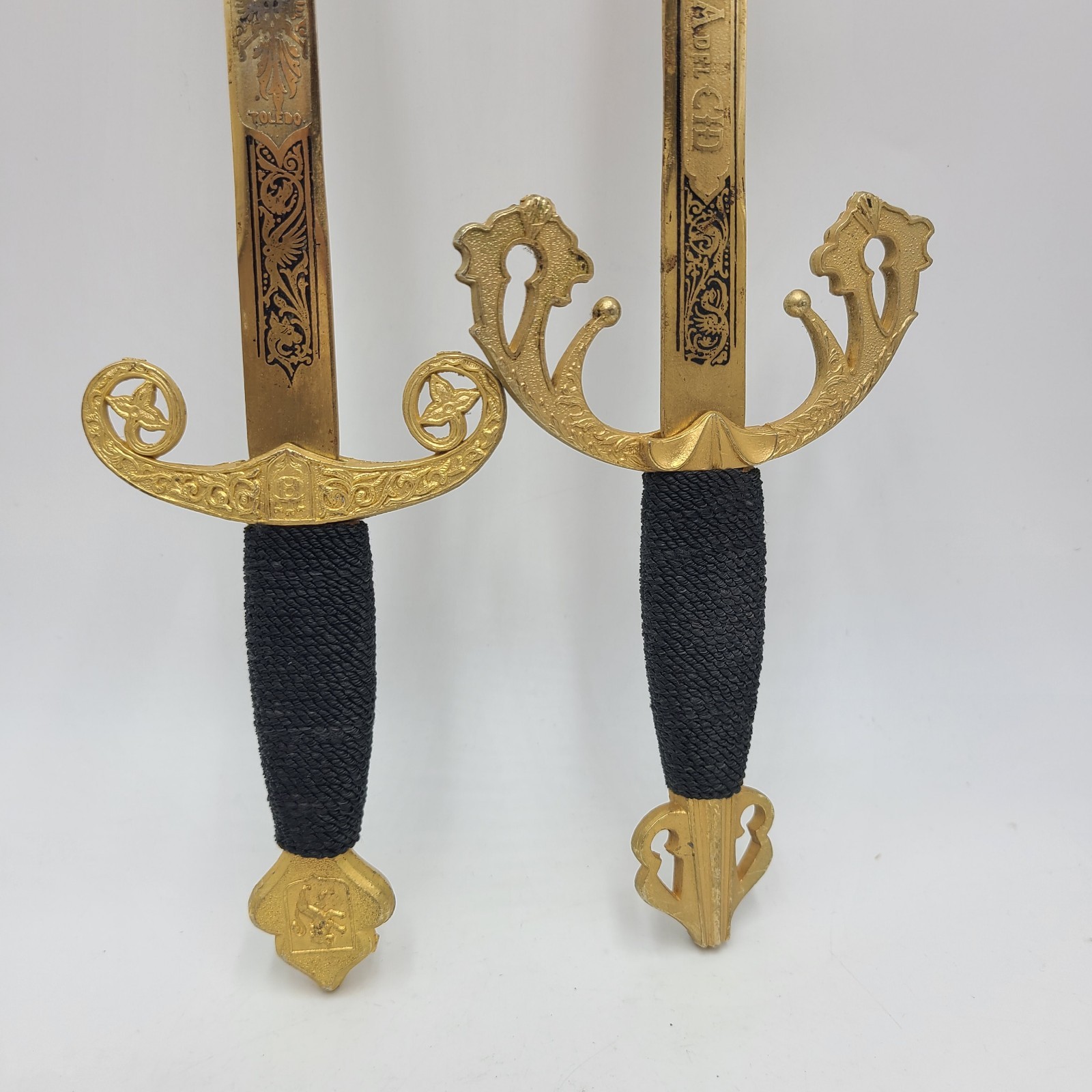 2 decorative replica swords Toledo, Spain 18 inch