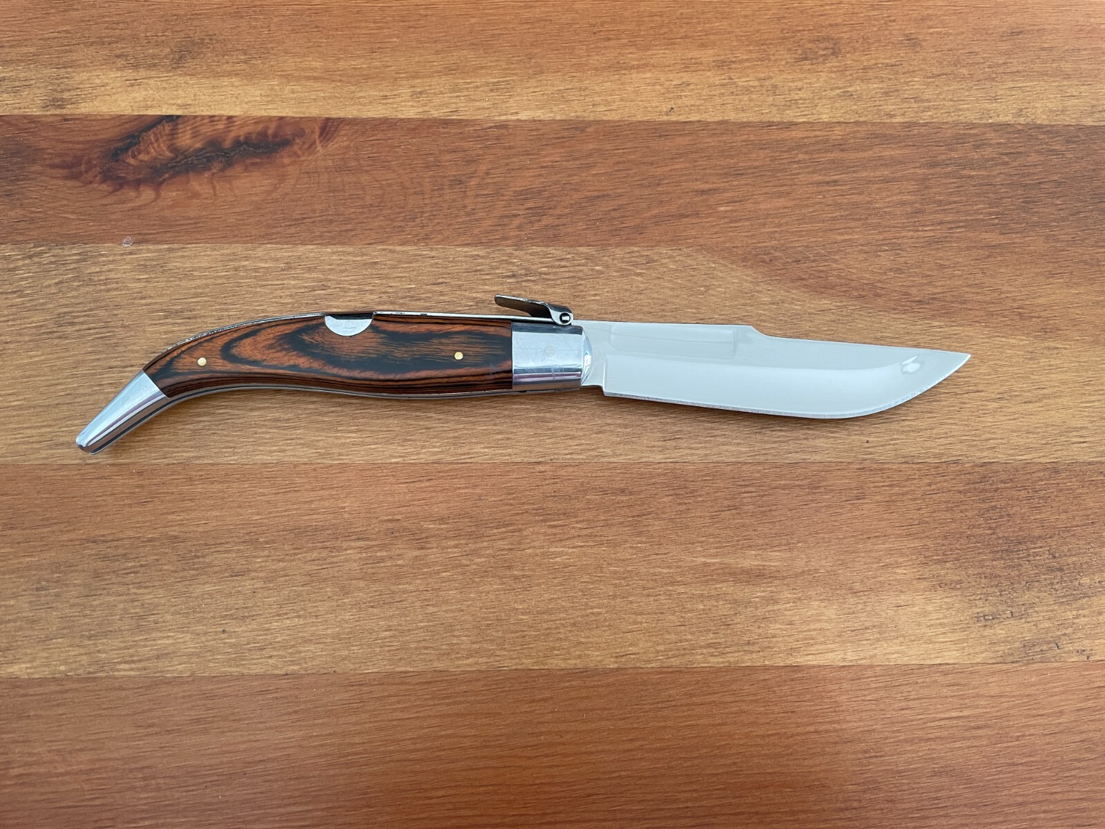 4.2” Spanish Navaja Teja Albacete Pocket Knife Red Stamina Scales – USA Seller