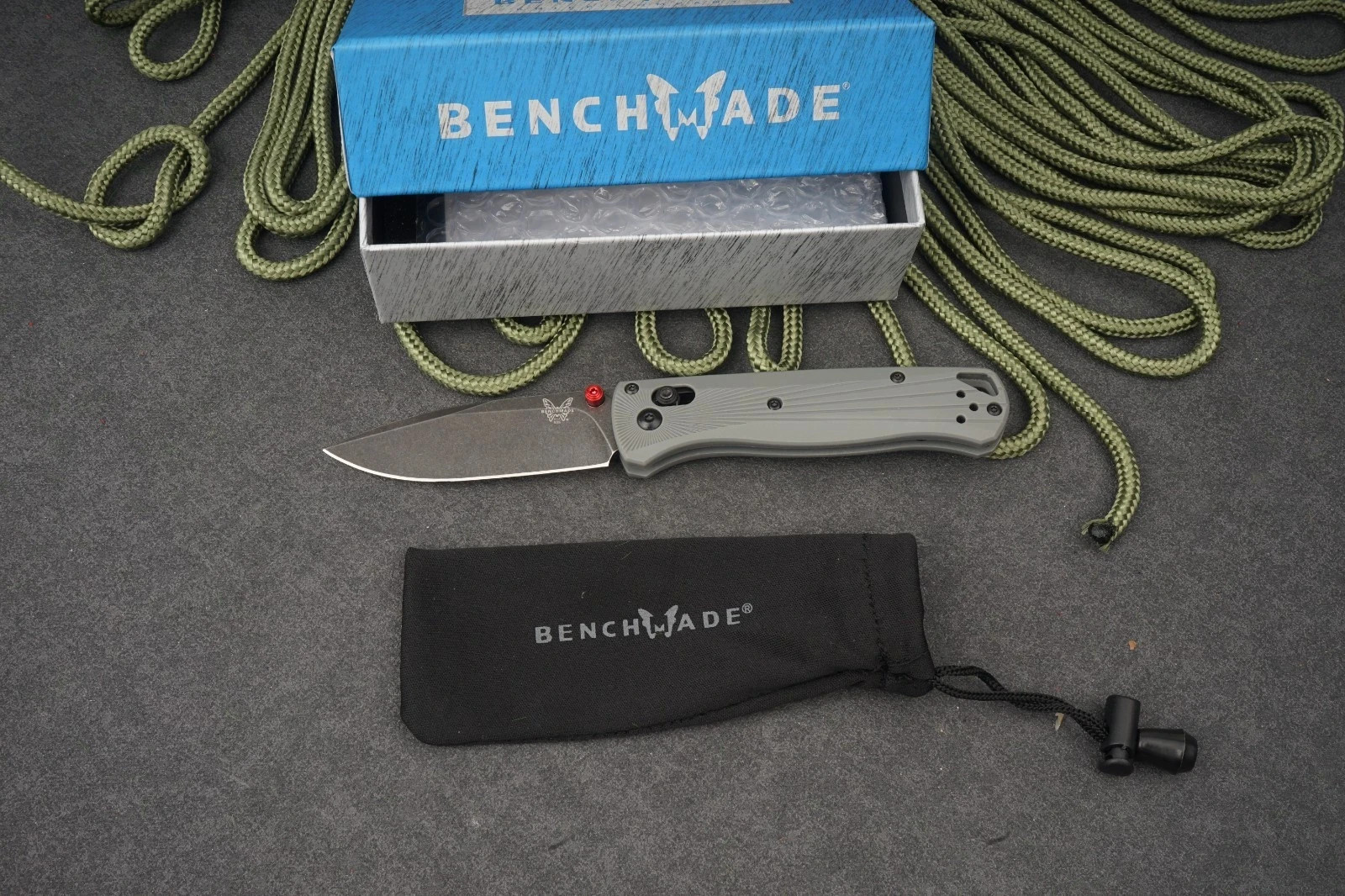Benchmade 535BK-4 Bugout Gray Aluminum Handle M390 Stainless Steel Knife