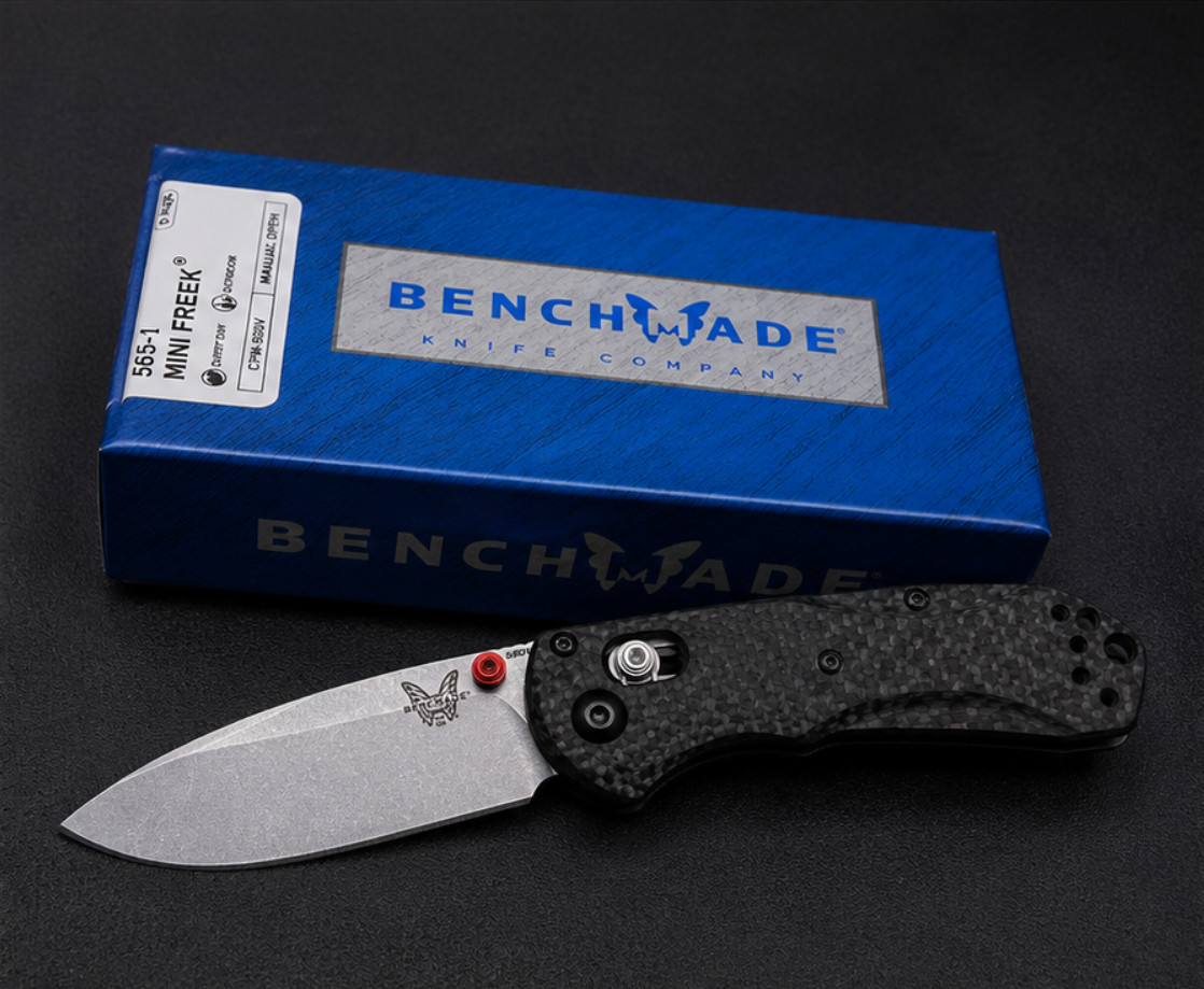NEW 565-1 Mini Freek Carbon Fiber Handle S90V BLADE 3.0» Folding Knife USA