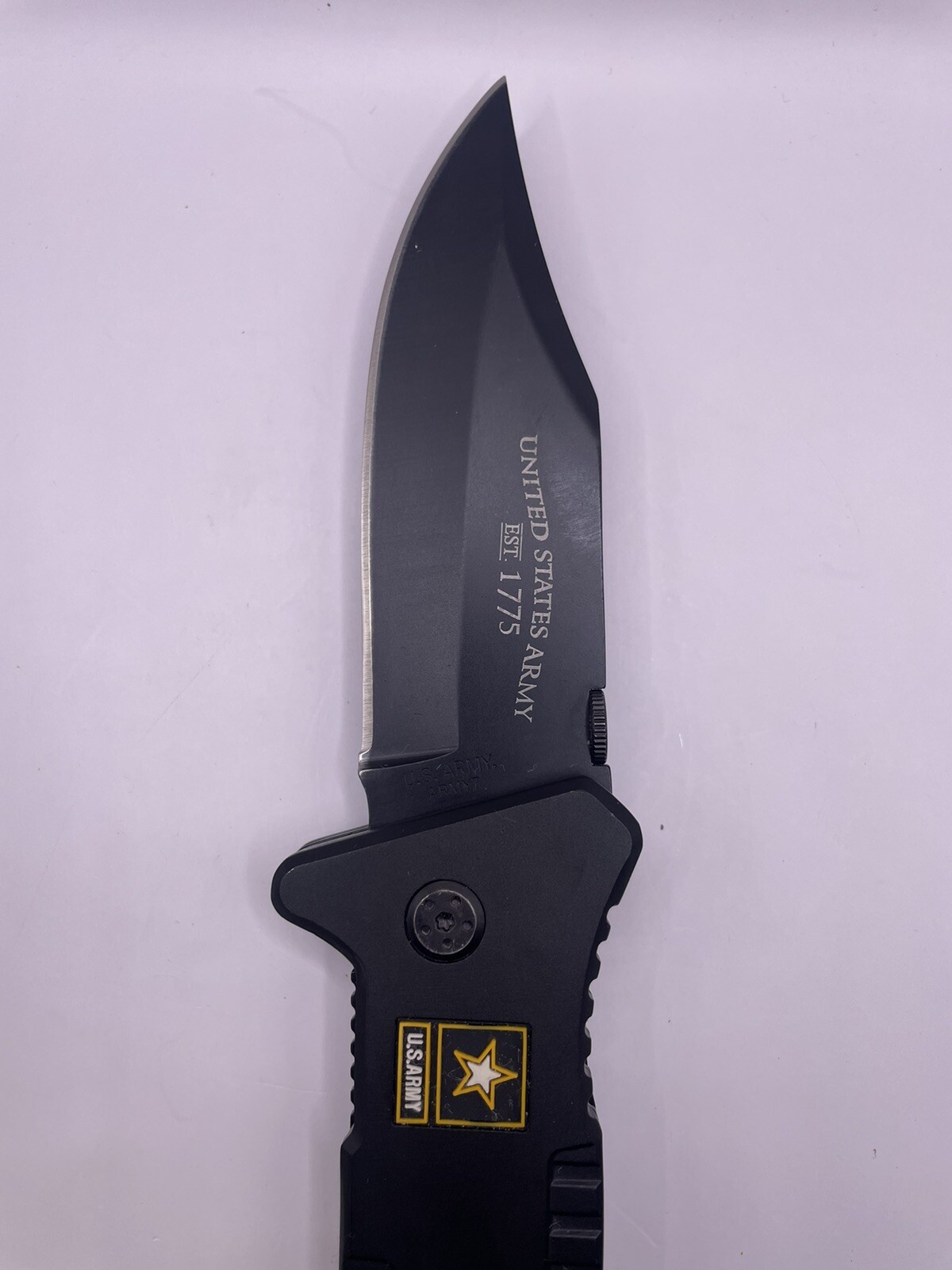 HEAVY United States Army EST. 1775 Pocket Knife 4″ Blade Historical Significance