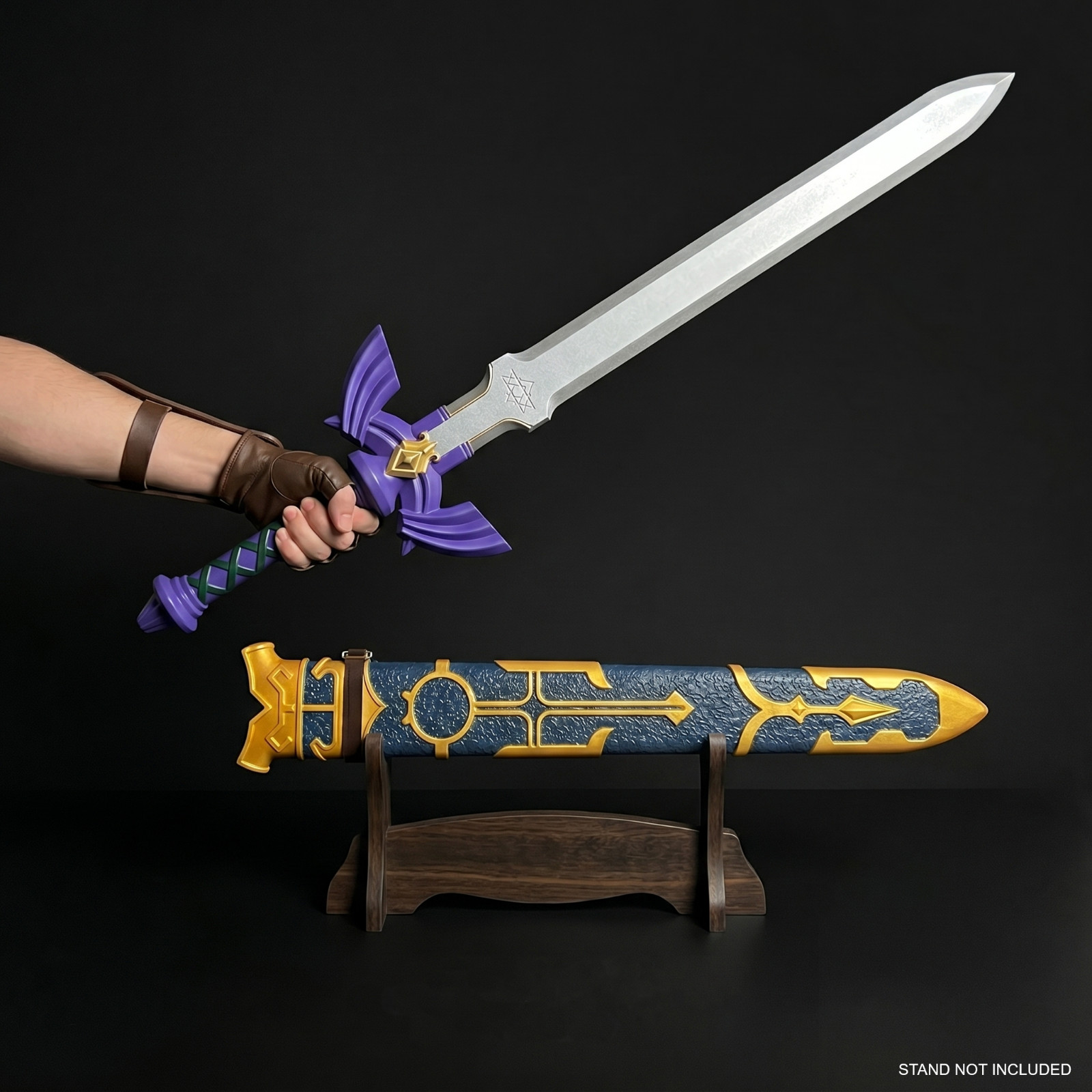 37″ Link’s Foam Master Sword with Plastic Scabbard for Cosplay