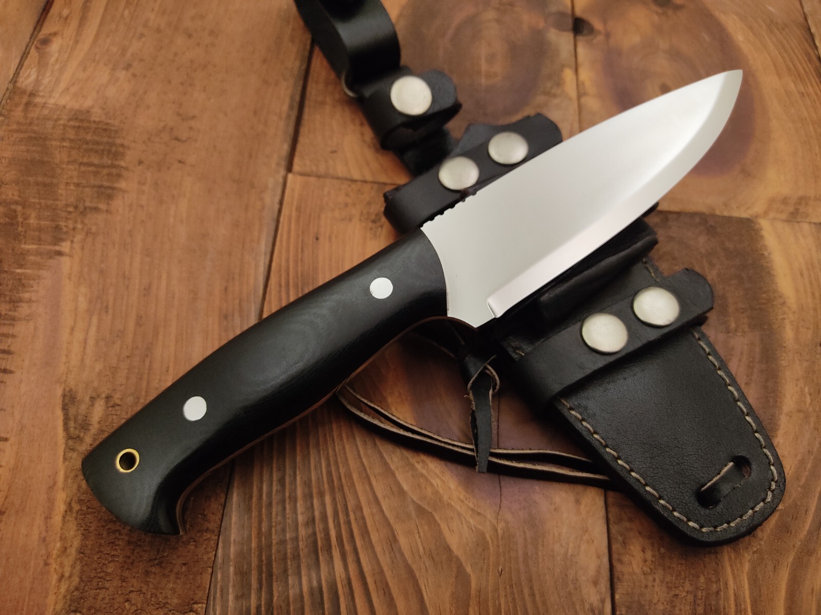 Custom Handmade 1095 High Carbon Steel Knife Scandi Grind Bushcraft Hunting Knif