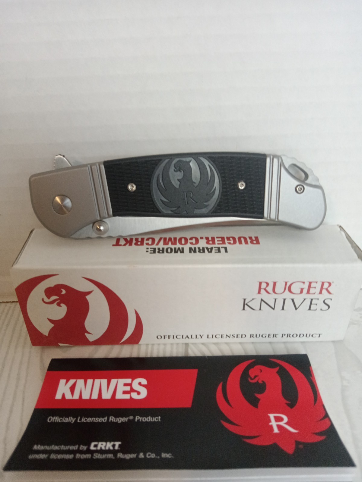 CRKT Ruger Hollow-Point +P Folding Pocket Knife Model #R2301 NIB