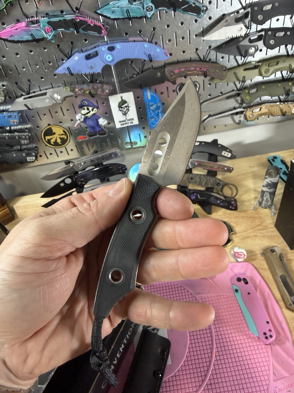HERETIC KNIVES KOBOLD BOWIE KNIFE BATTLEWORN BLACK