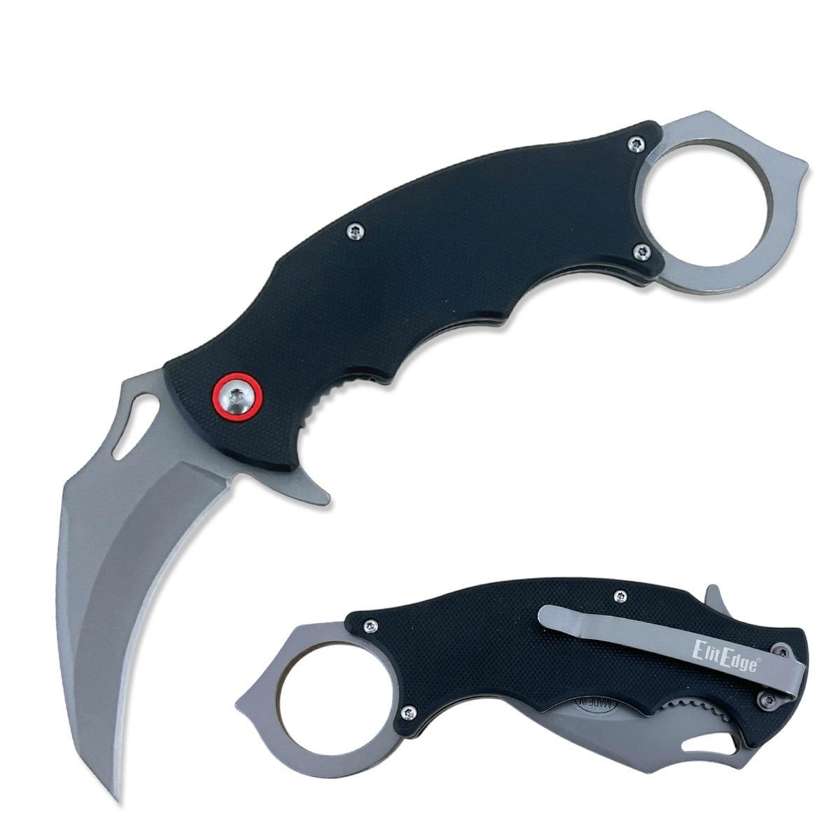 5.5″ Tactical Karambit Talon Claw Curved Blade Ball Bearing Folding Pocket Knife