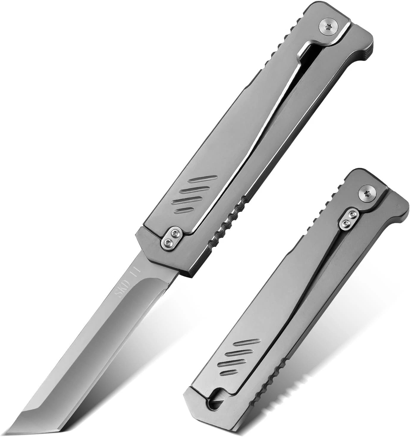 Pocket Knife for Men Folding Knife 3.75in D2 Steel Blade EDC Multitool