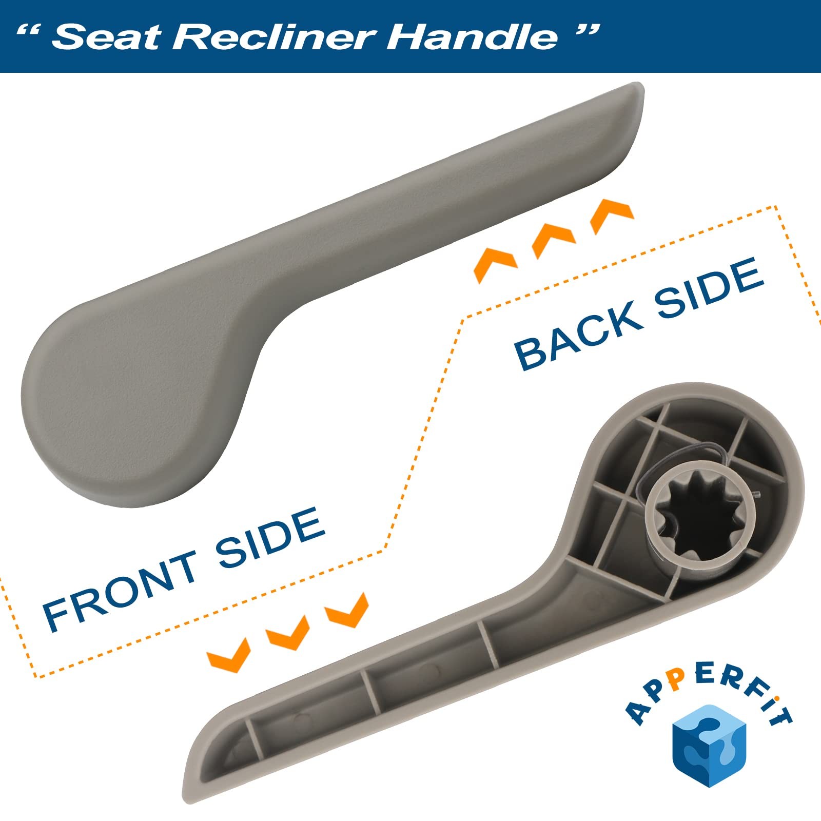 Seat Recliner Handle Lever Gray for 20072013 Chevy GMC Models Replaces 15232596