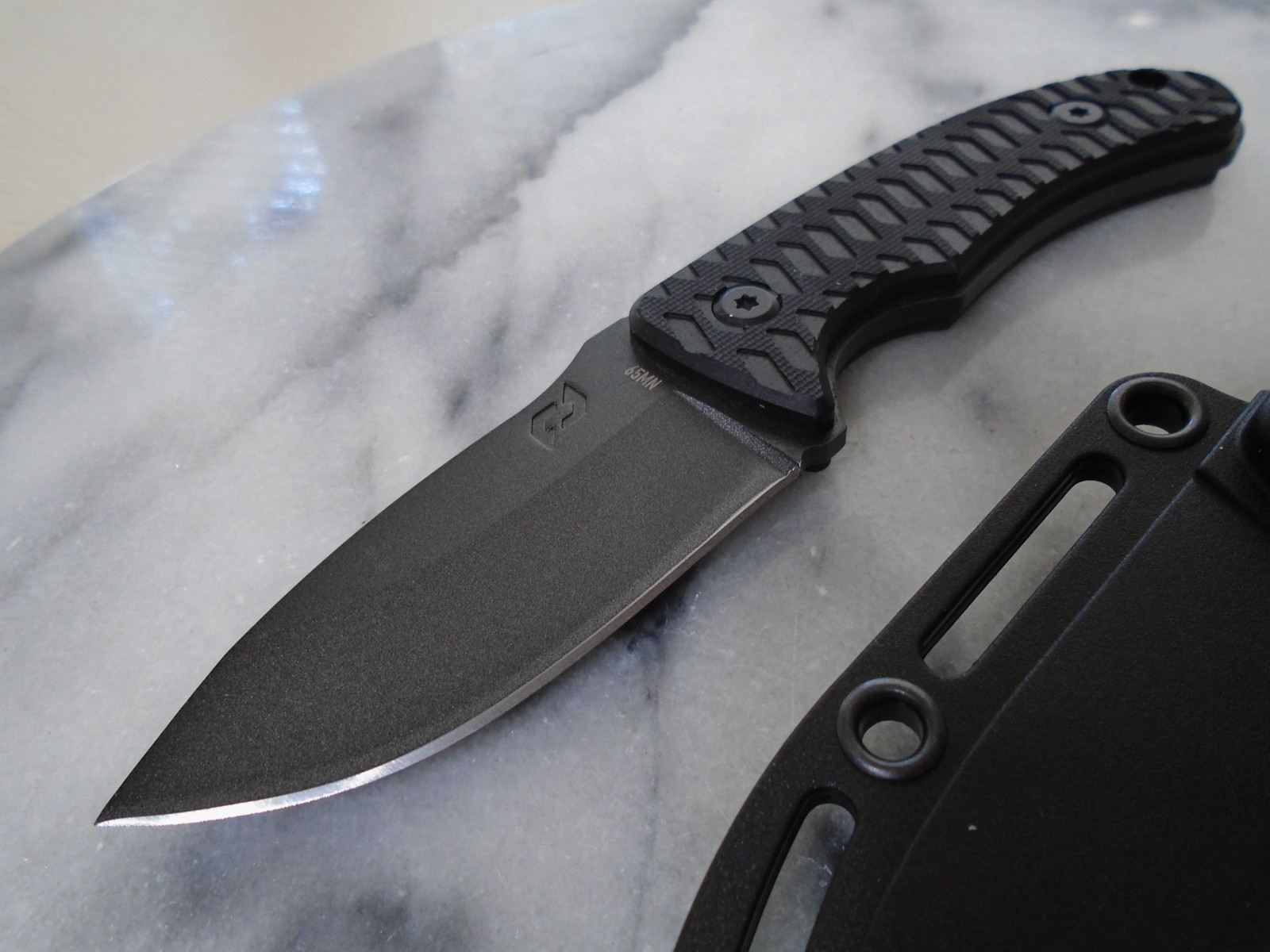 Schrade Mini Wolverine Fixed Blade Hunter Knife Full Tang Teflon 65MN G10 New