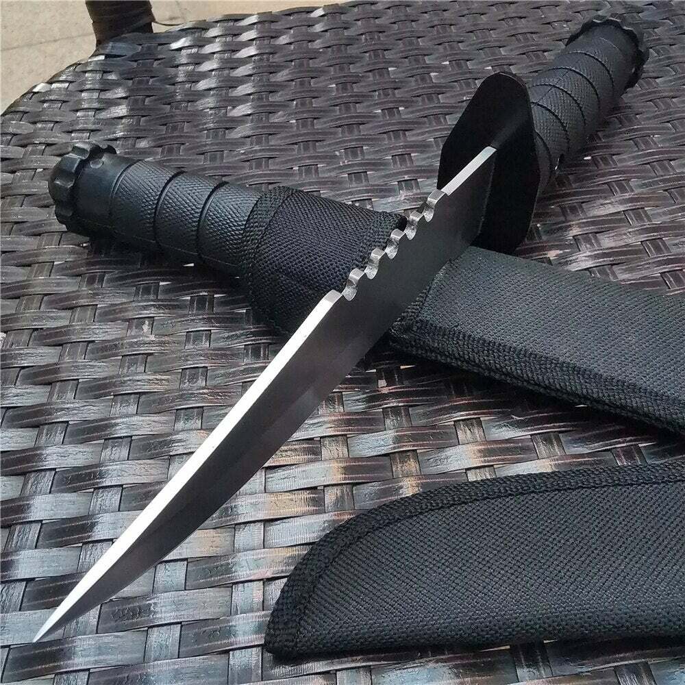 11″ Army TACTICAL SURVIVAL Survival Camping Fixed Blade Hunting Knife Bowie